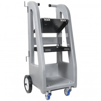 AUTOMETER ES-11 Deluxe Equipment Stand with Front Casters and Bottom Compartment