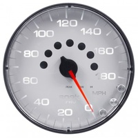 AUTOMETER GAUGE 5" SPEEDOMETER,0-180 MPH,ELECTRIC,SPEK-PRO,WHITE DIAL,BLACK BEZEL,FLAT ANTIGLARE LENS # P230128