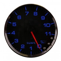 AUTOMETER GAUGE 5" IN-DASH TACHOMETER,0-11,000 RPM,SPEK-PRO,BLACK DIAL,CHROME BEZEL,CLEAR LENS # P23931