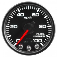 AUTOMETER GAUGE 2-1/16" FUEL PRESSURE,0-100 PSI,STEPPER MOTOR,SPEK-PRO,BLACK DIAL,BLACK BEZEL,CLEAR LENS # P31432