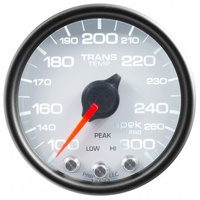 AUTOMETER GAUGE 2-1/16" TRANSMISSION TEMPERATURE,100-300F,STEPPER MOTOR,SPEK-PRO,WHITE DIAL,BLACK BEZEL,CLEAR LENS # P34212