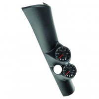AUTOMETER GAUGE PILLAR KIT,0-60 PSI/0-2000F,98-02 DODGE RAM,W/ SPEAKER,SPEK-PRO,WHITE DIAL,BLACK BEZEL,FLAT ANTIGLARE LENS # P72001