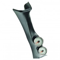 AUTOMETER GAUGE PILLAR KIT,0-60 PSI/0-2000F,08-10 FORD SUPERDUTY,SPEK-PRO,SILVER DIAL,CHROME BEZEL,CLEAR LENS # P72012