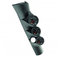 AUTOMETER GAUGE PILLAR KIT,0-60 PSI/0-2000F/100-300F,98-02 DODGE RAM,W/ SPEAKER,SPEK-PRO,BLACK DIAL,BLACK BEZEL,FLAT ANTIGLARE LENS # P73001