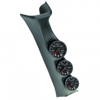 AUTOMETER GAUGE PILLAR KIT,0-60 PSI/0-2000F/100-300F,08-10 FORD SUPERDUTY,SPEK-PRO,BLACK DIAL,BLACK BEZEL,FLAT ANTIGLARE LENS # P73011