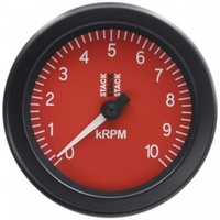 AUTOMETER GAUGE TACHOMETER,SPORT,88MM,RED,0-10K RPM # ST100-010R