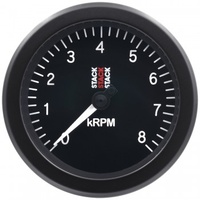 AUTOMETER GAUGE TACHOMETER,SPORT,88MM,BLACK,0-8K RPM # ST100-08