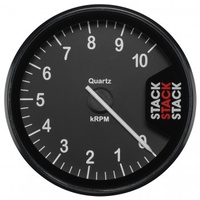 AUTOMETER GAUGE TACHOMETER,CLUBMAN,80MM,BLACK,0-10K RPM # ST200-010