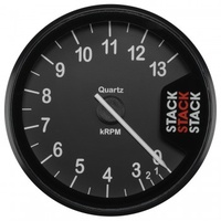 AUTOMETER GAUGE TACHOMETER,CLUBMAN,80MM,BLACK,0-3-13K RPM # ST200-0313