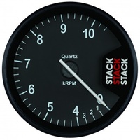 AUTOMETER GAUGE TACHOMETER,CLUBMAN,80MM,BLACK,0-4-10.5K RPM # ST200-04105