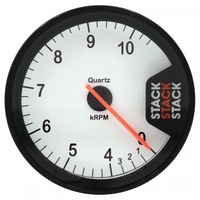 AUTOMETER GAUGE TACHOMETER,CLUBMAN,80MM,WHITE,0-4-10.5K RPM # ST200-04105W