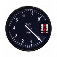 AUTOMETER GAUGE TACHOMETER,CLUBMAN,80MM,BLACK,0-8K RPM # ST200-08