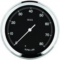 AUTOMETER GAUGE TACHOMETER,CLASSIC,125MM,BLACK,0-8K RPM # ST230C-08