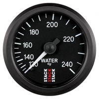 AUTOMETER GAUGE WATER TEMP,6 FT.,MECHANICAL,52MM,BLACK,120-240F,6 FT.,MECHANICAL,1/2" NPT (M) # ST3108