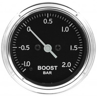 AUTOMETER GAUGE BOOST,PRO STEPPER MOTOR,52MM,CLASSIC,-1 TO +2 BAR,INCL. T-FITTING # ST3311C