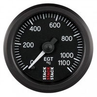 AUTOMETER GAUGE EXHAUST GAS TEMP,PRO STEPPER MOTOR,52MM,BLK,0-1100C # ST3313