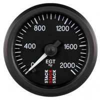 AUTOMETER GAUGE EXHAUST GAS TEMP,PRO STEPPER MOTOR,52MM,BLK,0-2000F # ST3314