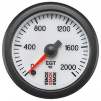 AUTOMETER GAUGE EXHAUST GAS TEMP,PRO STEPPER MOTOR,52MM,WHT,0-2000F # ST3364