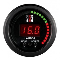 AUTOMETER GAUGE 2-1/16" WIDEBAND AIR/FUEL RATIO,6:1-20:1 AFR,BLACK,STACK # ST3403
