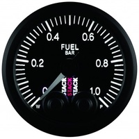 AUTOMETER GAUGE 52MM FUEL PRESS,PRO-CONTROL,0-1 BAR,STEPPER MOTOR,M10 MALE,STACK BLK # ST3503