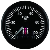 AUTOMETER GAUGE 52MM FUEL PRESS,PRO-CONTROL,0-100 PSI,STEPPER MOTOR,1/8" NPTF MALE,STACK BLK # ST3506