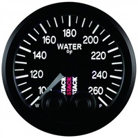 AUTOMETER GAUGE WATER TEMP,PRO-CONTROL,52MM,BLK,100-260F,STEPPER MOTOR,1/8" NPTF MALE # ST3508