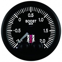 AUTOMETER GAUGE 52MM,BOOST PRESS,PRO-CONTROL,BLK,-1 TO +2 BAR,INCL. T-FITTING # ST3511