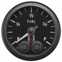 AUTOMETER GAUGE 2-1/16" FUEL LEVEL,PROGRAMMABLE 0-280 ?,STEPPER MOTOR,STACK PRO-CONTROL BLK # ST3515