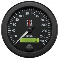 AUTOMETER GAUGE 88MM SPEEDOMETER,0-260 KM/H,STACK BLK # ST3802