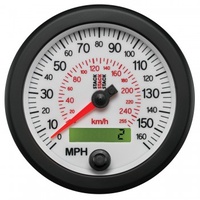 AUTOMETER GAUGE 88MM SPEEDOMETER,0-160 MPH / 260 KM/H,STACK WHT # ST3851