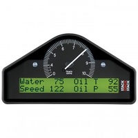 AUTOMETER GAUGE ACTION REPLAY DASH,BLK,0-4-10K RPM (PSI,DEG. F,MPH) # ST8100AR-F