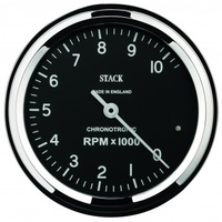 AUTOMETER GAUGE TACHOMETER,CHRONOTRONIC,80MM,BLK,0-10K RPM # ST901096