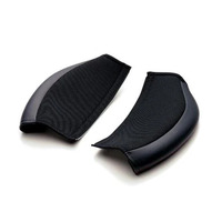 BRIDE PROTECT PAD SET FOR KNEE (STRADIA3) HIGH-CLASS SOFT LEATHER + FABRIC BLACK FOR K37APO