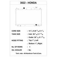 CSF Racing 1-Row 31mm Ultra High Performance Aluminium Radiator for Honda Civic Type-R EP3 01-05