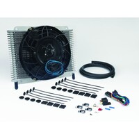 DAVIES CRAIG Transmission Oil Cooler 21 Plate & 8" Fan Combo 12V (698)
