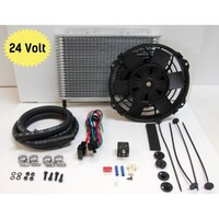 DAVIES CRAIG Transmission Oil Cooler 21 Plate & 8" Fan Combo (24V) (699)