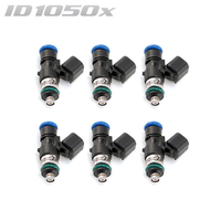 ID1050-XDS Injectors Set of 6, 34mm Length, 14mm Top O-Ring, 14mm Lower O-Ring