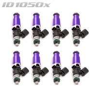 ID1050-XDS Injectors Set of 8, 60mm Length, 14mm Purple Adaptor Top, 14mm Lower O-Ring - Holden/GM LS1/LS6/BMW 540i/740i