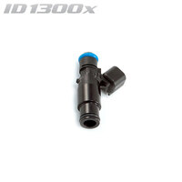ID1300-XDS Injector Single, 48mm Length, 14mm Top O-Ring, 14mm BLACK Lower Adaptor