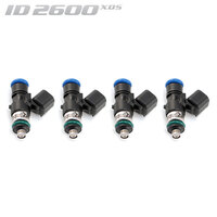 ID2600-XDS Injectors Set of 4, 34mm Length, 14mm Top O-Ring, 14mm Lower O-Ring