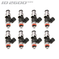 ID2600-XDS Injectors Set of 8, 48mm Length, 14mm Grey Adaptor Top, 15mm Lower O-Ring - Holden/HSV/GM LS2