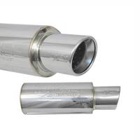 Injen SES225C 60MM Universal Muffler  2 3/8" Inlet - Polished Tip