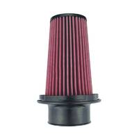 Injen X-1114-BR 8-Layer Oiled Cotton Gauze Air Filter 3.5" Flange ID, 6.5" Twist Lock Base / 8.80"