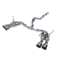 Invidia R400 Cat Back Exhaust w/ SS Straight Cut Tips for (WRX Wagon VB 22+)