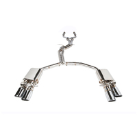 IPE (STAINLESS)EXHAUST SYSTEM-Front Pipe + X-pipe + Valvetronic Muffler + OBDii with Lighting Sensor + Tips(Chrome Silver)(S6/S7 (C7) 4.0T(2013 - 2016