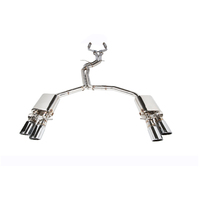 IPE (STAINLESS)EXHAUST SYSTEM-Front Pipe + X-pipe + Valvetronic Muffler + OBDii with Lighting Sensor + Tips(Chrome Silver)(A6/A7 (C7/C7.5)3.0T(2010 - 