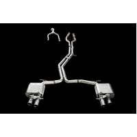IPE (STAINLESS)EXHAUST SYSTEM-Front Pipe + Mid Pipe + Muffler + Outlet pipe + OBDii with Lighting Sensor(A7(C8) 3.0T 55TFSI(2018 - Current))