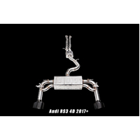 IPE (STAINLESS)EXHAUST SYSTEM-Front Pipe + Mid Pipe + Valvetronic Muffler +Tips(Chrome Black)(RS3 (8V.2) Sedan(2017 - on))