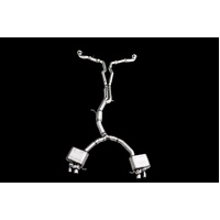 IPE (STAINLESS)EXHAUST SYSTEM-Front Pipe + Mid Pipe + Valvetronic Muffler + OBDii with Lighting Sensor + Tips(Chrome Silver)(RS5-B9Sportback(2018 - on