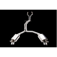 IPE (STAINLESS)EXHAUST SYSTEM-Front Pipe + Mid Pipe + Electronic Muffler + Tips(Chrome Silver)(RS6(C7/C7.5)(2013 - 2018))